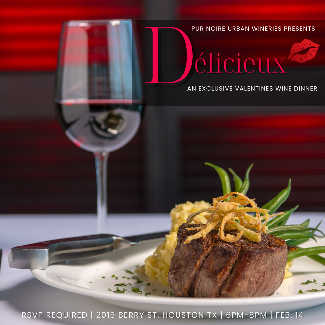Pink White Valentines Day Dinner Promotion Modern Instagram Post (Flyer (8.5 × 5.5 in)) (Facebook Cover) (Instagram Post (Square))